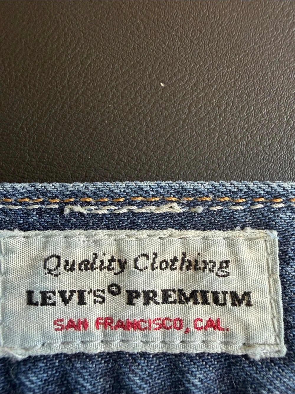Levi’s Premium 501 Original Fit Button Fly Jeans Dark Wash W35 L32 Men’s